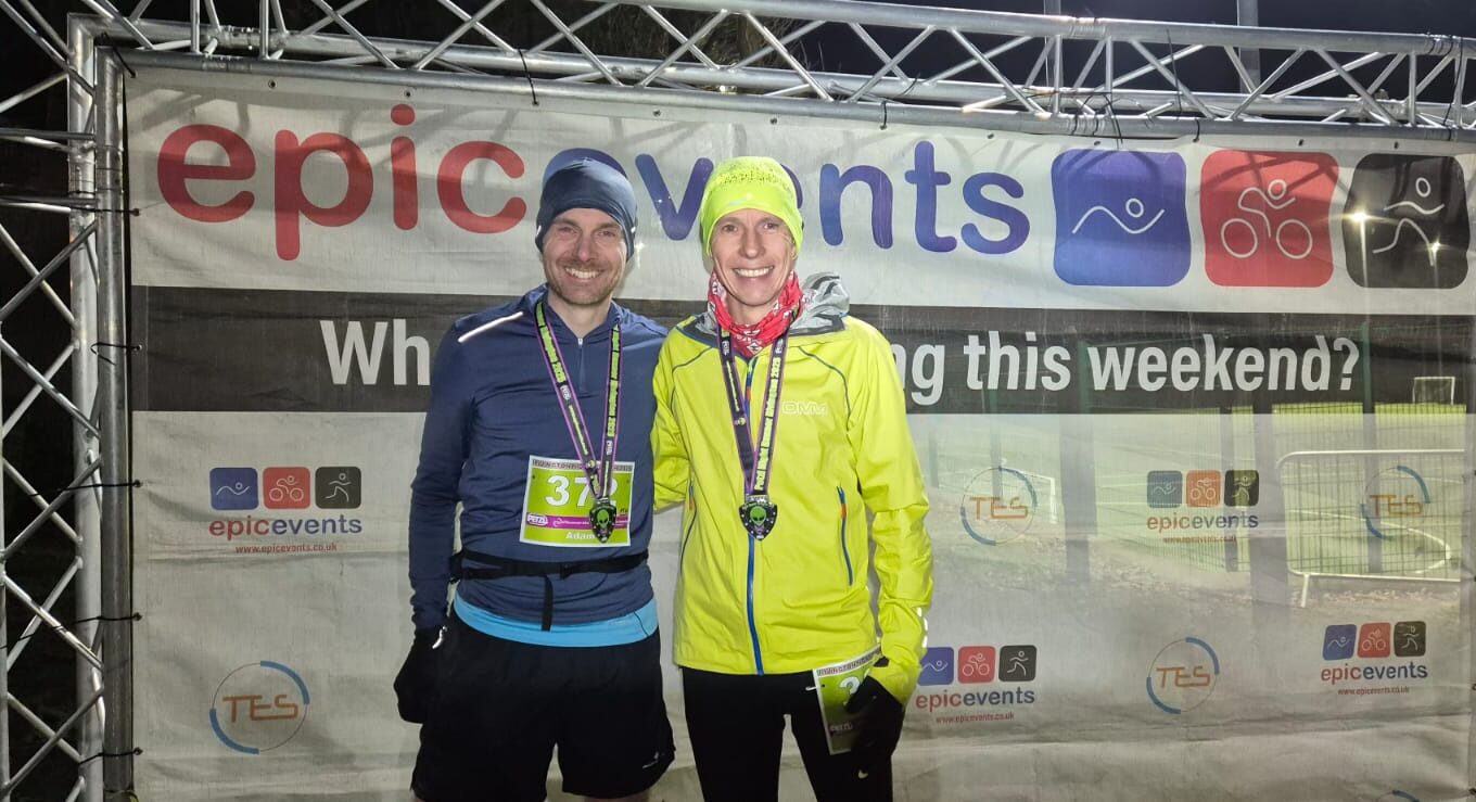 Adam and Kevin after completing the infamous Rivington Night Run