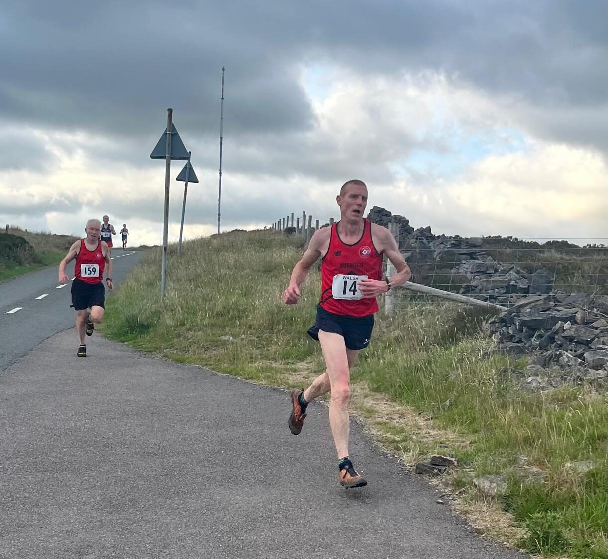 Marcus Taylor (left, 1st V55) ad Adrian Bramham (right, 1st V60)