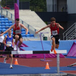 Benjamin Hall took an excellent bronze medal in the 3000m steeplechase