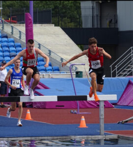 Benjamin Hall took an excellent bronze medal in the 3000m steeplechase