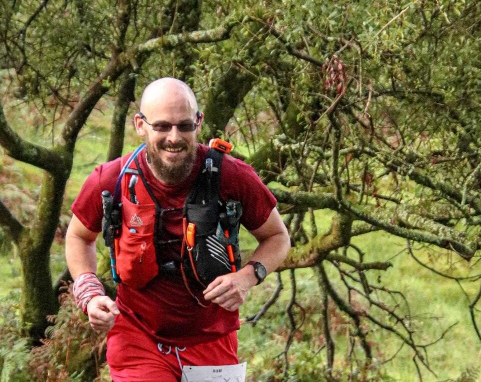 Michael Wilkinson running 'The Lap' ultramarathon at the weekend. Picture by Charlotte Wilkinson